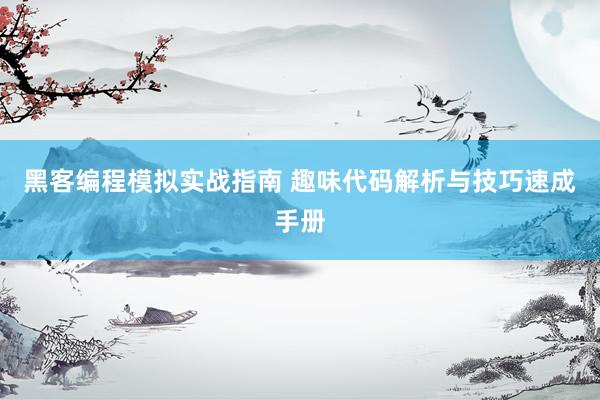 黑客编程模拟实战指南 趣味代码解析与技巧速成手册